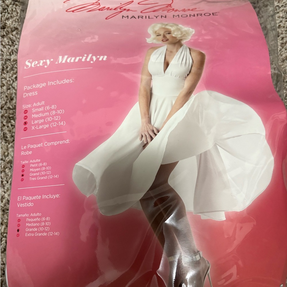 Marilyn Monroe White Dress Costume